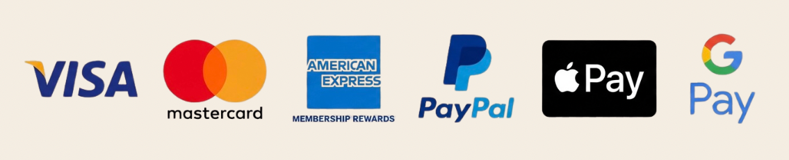 Mode de paiement Visa, Mastercard, american express, paypal, apple pay, google pays